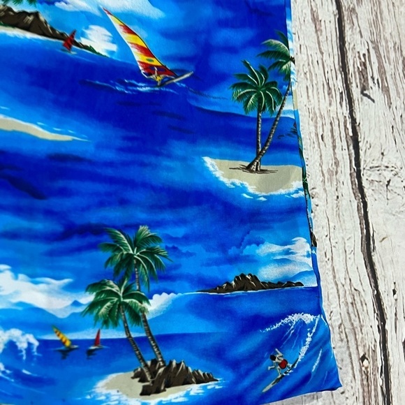 Vintage Honeymoon Surfing Hawaii Vacation Summer 1980s Short Sleeve Shirt - Picture 5 of 7